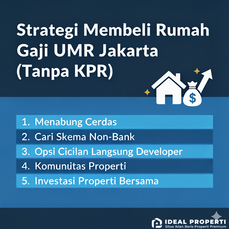 Strategi Membeli Rumah Gaji UMR Jakarta (Tanpa KPR)